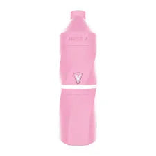 Focus V AERIS Smart Vaporizer Pink finish showing portable dab rig with soft touch silicone body
