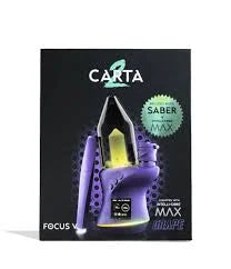 Purple Focus V Carta 2 Max Bundle lifestyle setup showing premium electric rig experience for concentrate users