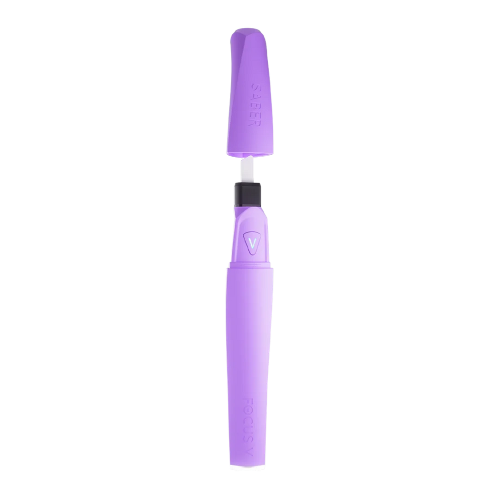 Focus V Saber dab tool lilac with heated tip and LED spotlight