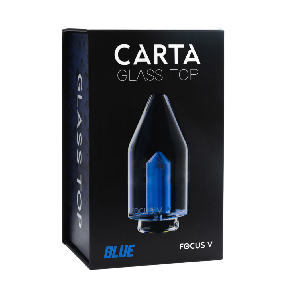 Focus V Carta 2 glass top blue attachment dry vapor session use
