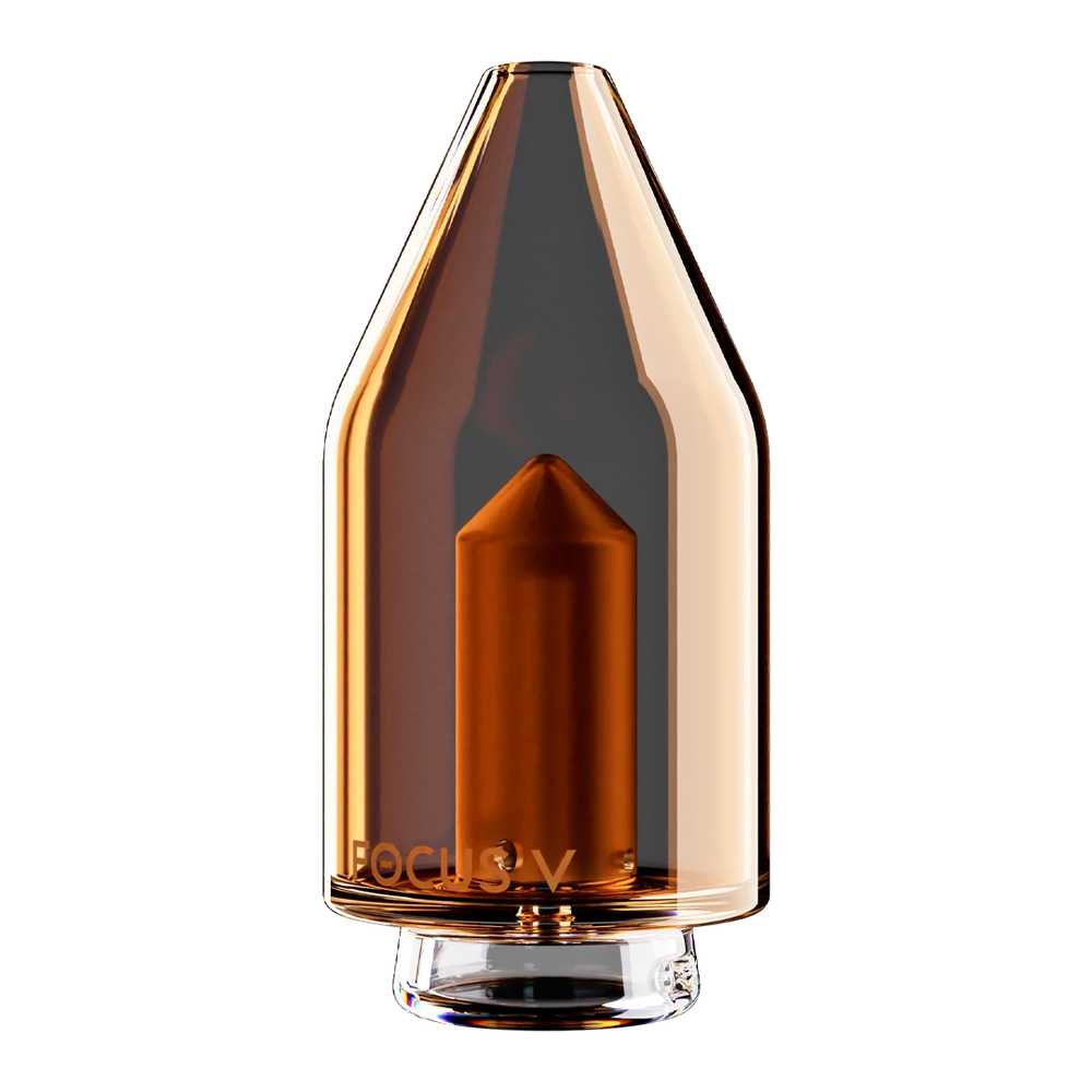 orange glass top Carta 2 Focus V dry vapor direct airflow attachment
