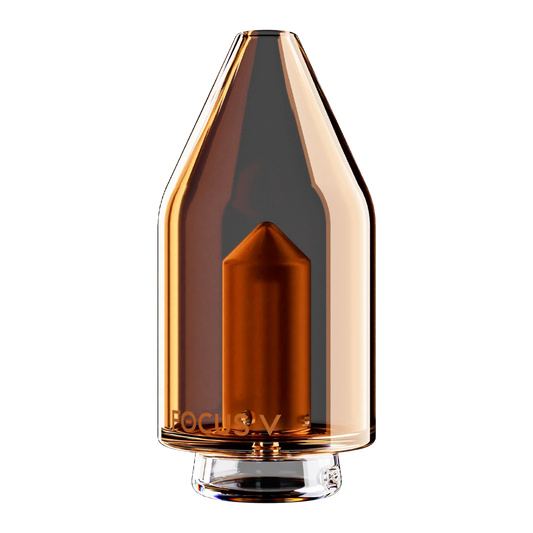 orange glass top Carta 2 Focus V dry vapor direct airflow attachment