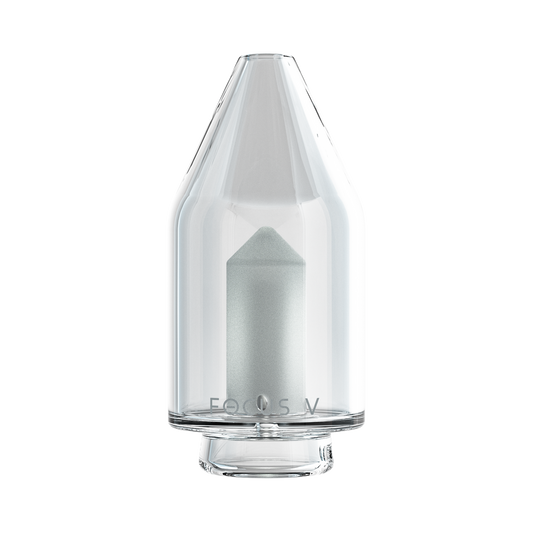 Clear glass top Focus V Carta 2 transparent design smooth airflow