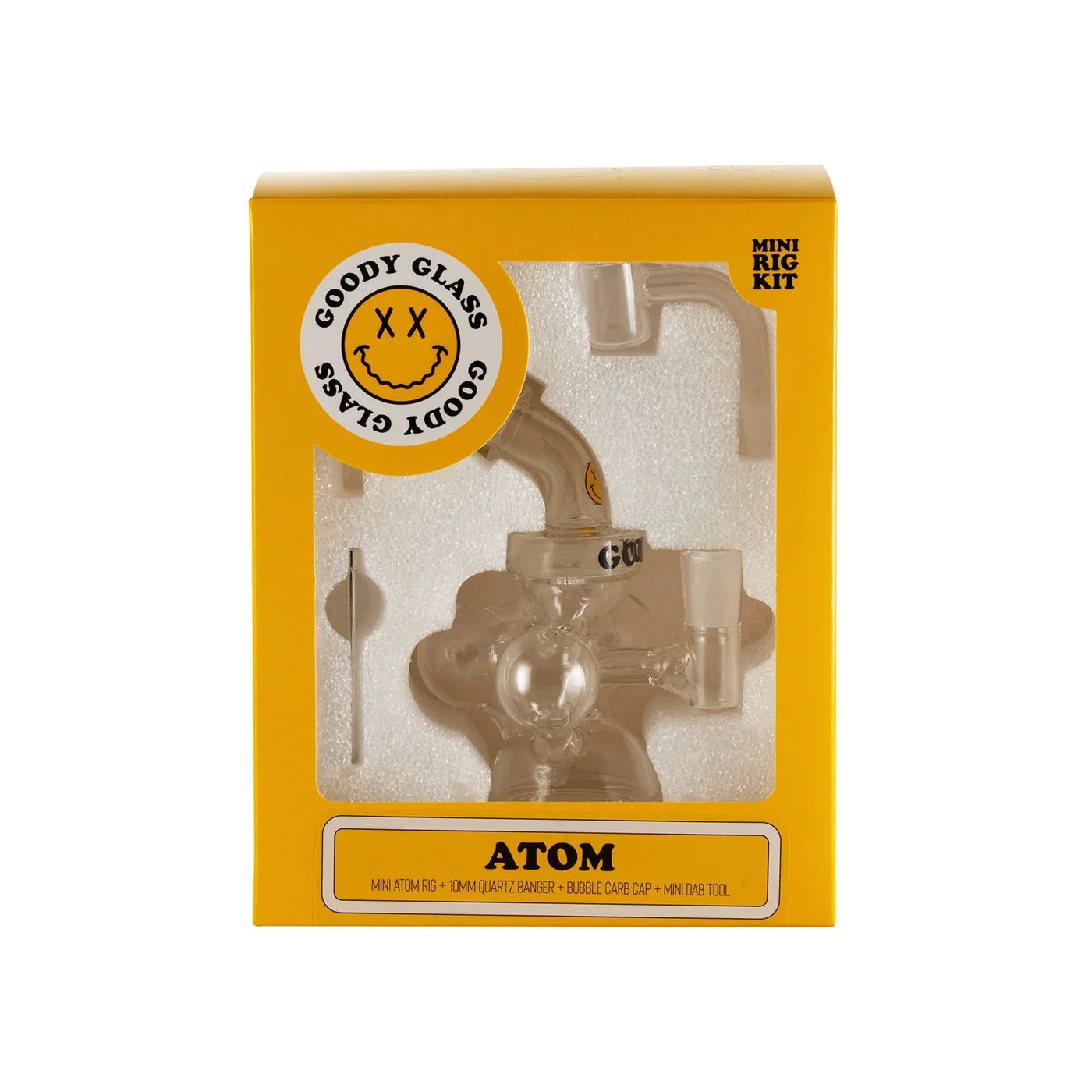 Goody Glass Atom Mini Rig Kit - Various Colors - Pink