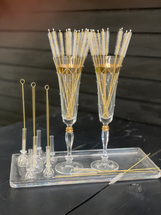 Gold Pipe Cleaning Brush