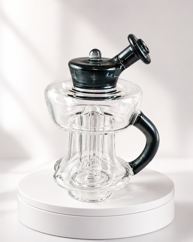 Mac Savage Carta 2 Urn Topper blue glass color heady glass attachment