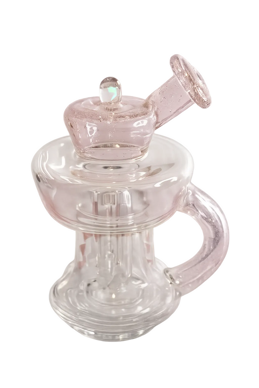 Mac Savage Carta 2 Urn Topper pink glass color limited heady glass topper