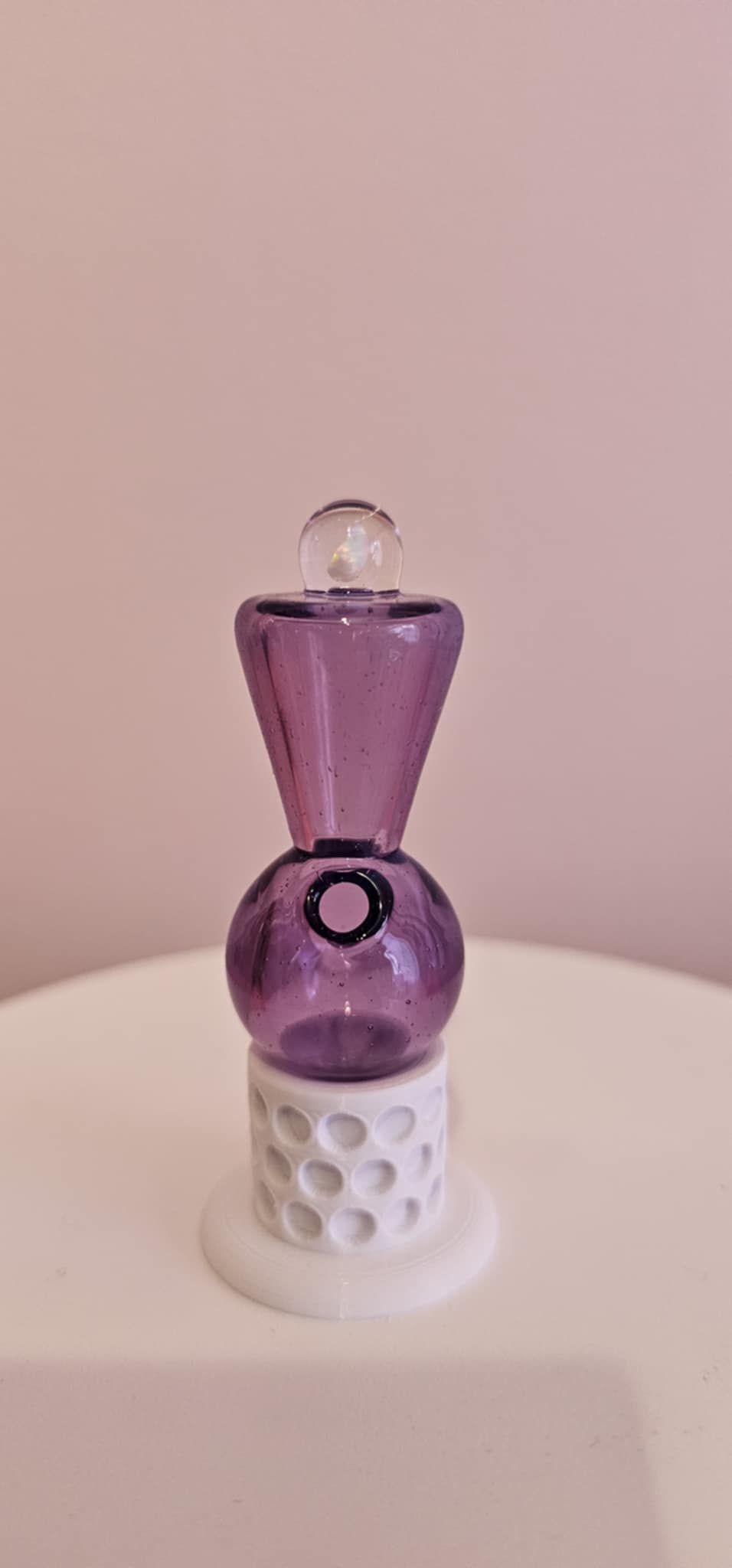 Mac Savage purple directional topper improving airflow control on quartz banger