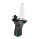 Ooze Trigger Vaporizer Max Black Electric Dab Rig showing sub ohm ceramic heating system and water bubbler design
