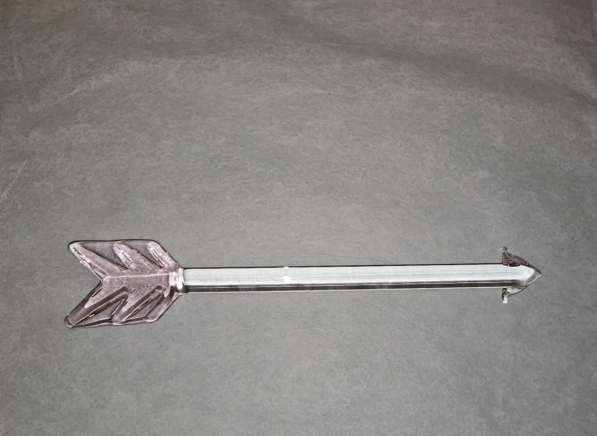 Pink Glass Dab Tool Arrow designed for precise concentrate handling