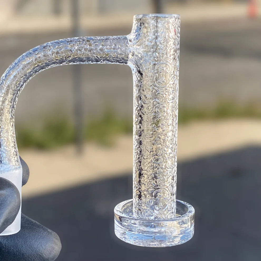 16mm engraved XL tower quartz banger — 16mm quartz banger for dab rigs