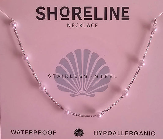 White beaded necklace