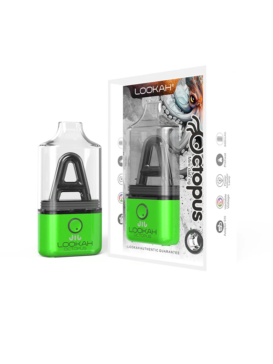 LOOKAH Octopus Mini Electric Dab Rig (Mini rig) - Green