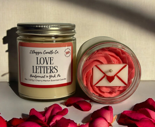 8oz. Love Letters Valentine's Day Soy Dessert Candle