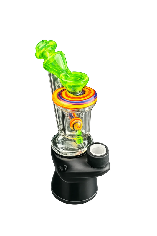 Padd Glass Bubbler (Lime/Orange/Yellow)