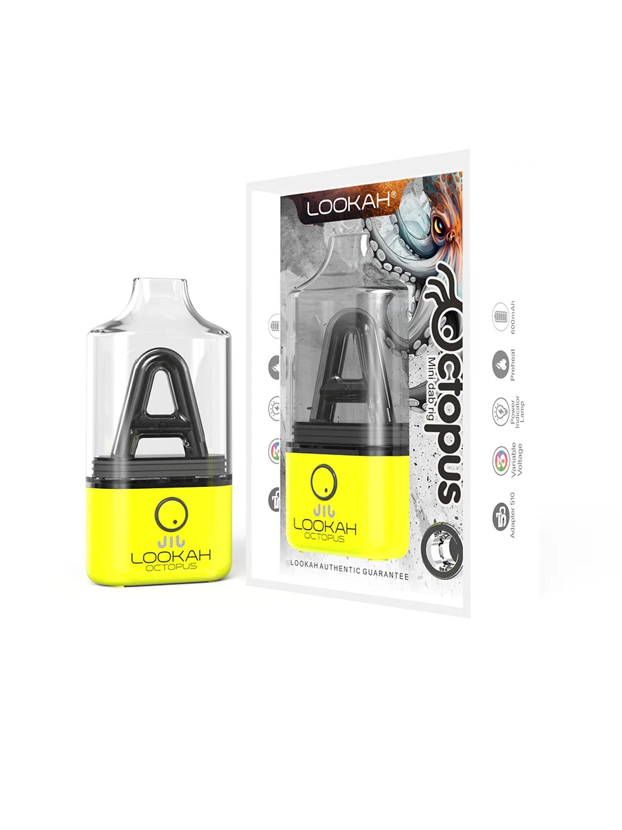 LOOKAH Octopus Mini Electric Dab Rig (Mini rig) - Yellow