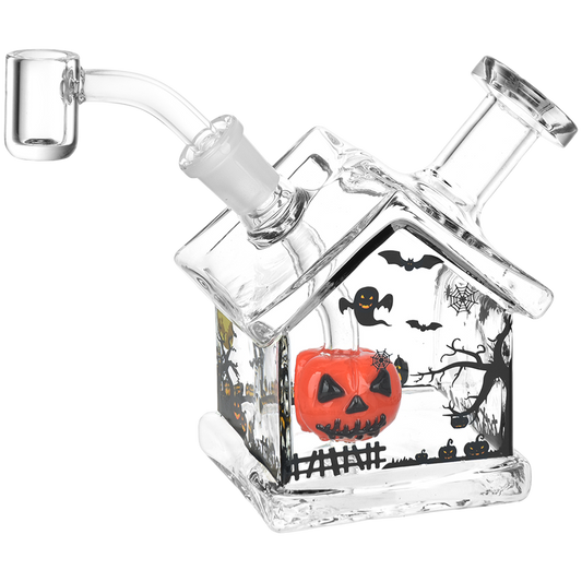 Halloween House Glass Dab Rig | 4.5" | 14mm