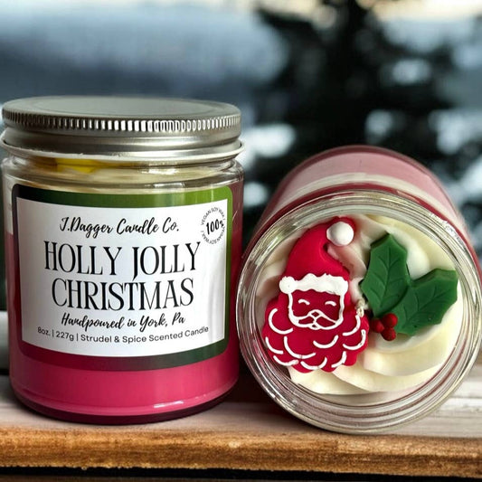 Santa/Christmas Dessert Candle