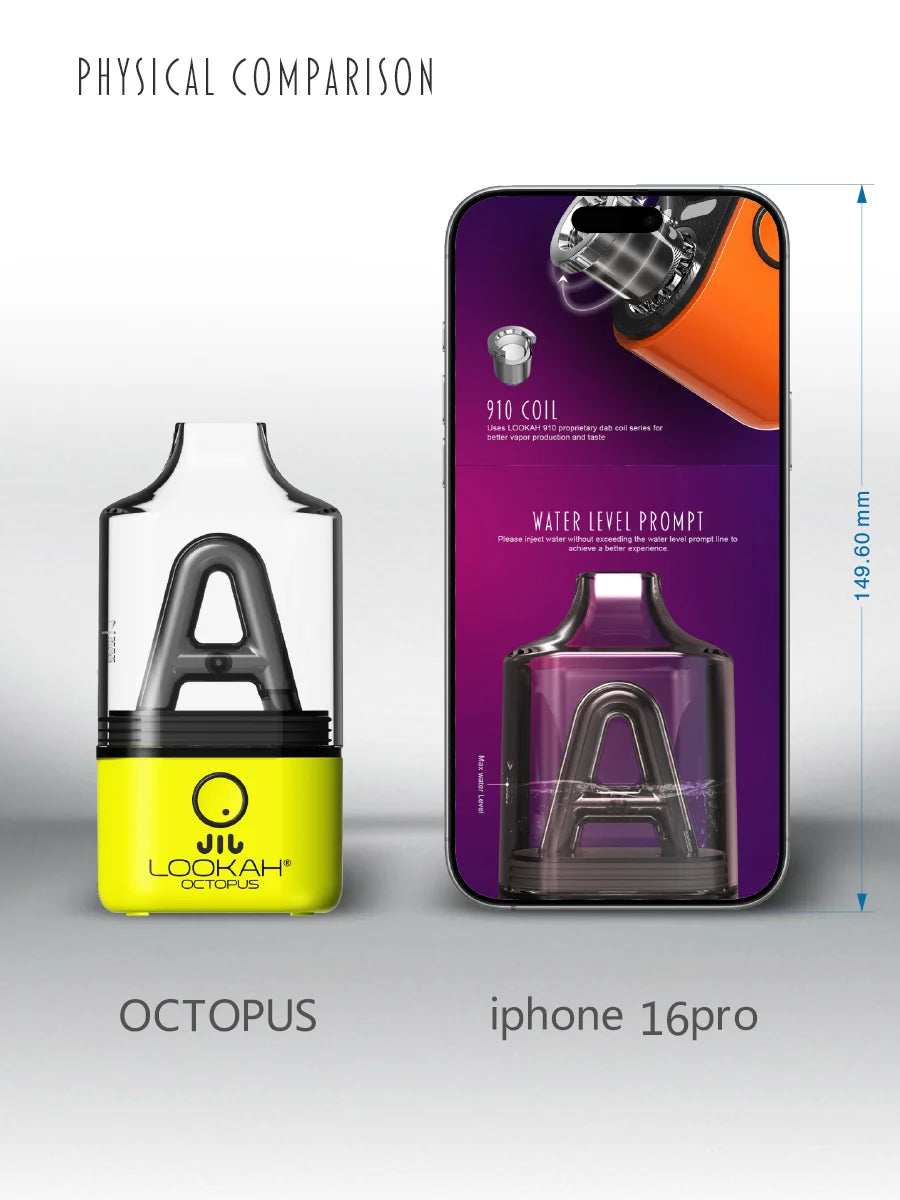LOOKAH Octopus Mini Electric Dab Rig (Mini rig) - Purple