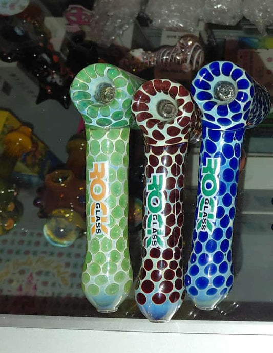 Glass Color Dot Spoon Pipe Collection