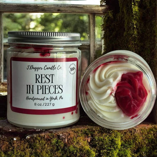 Rest In Pieces Dessert Candle