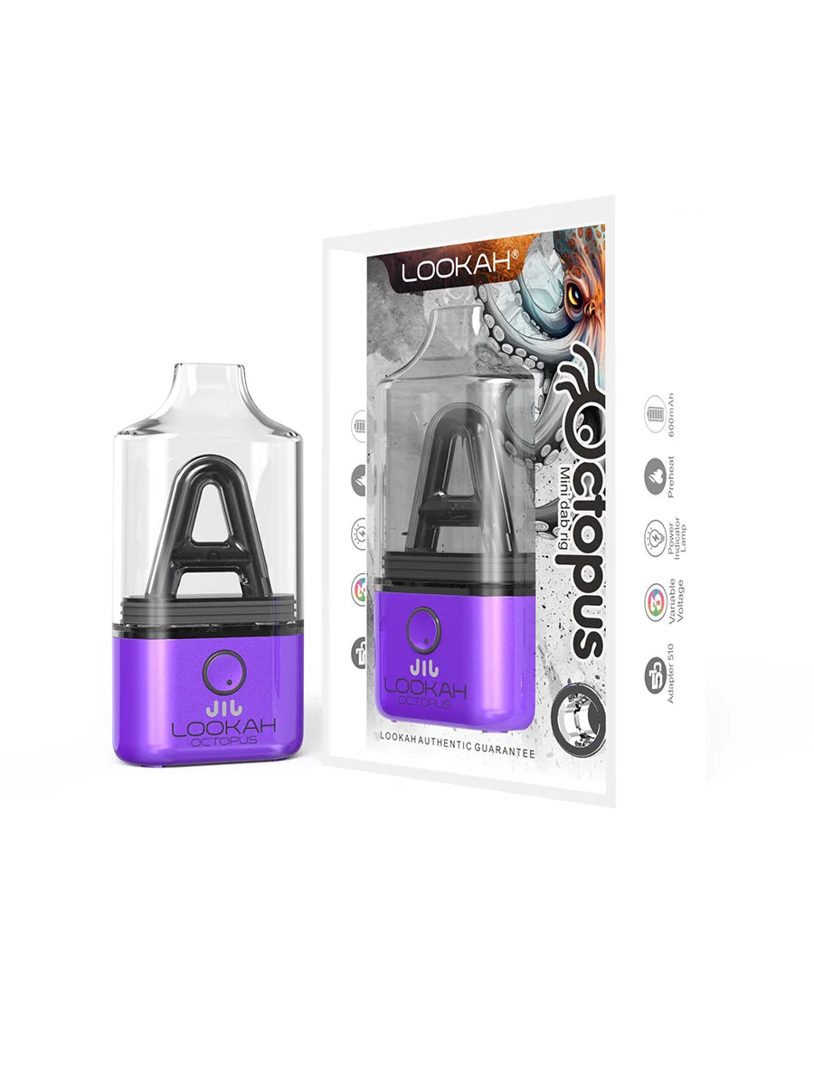 LOOKAH Octopus Mini Electric Dab Rig (Mini rig) - Purple