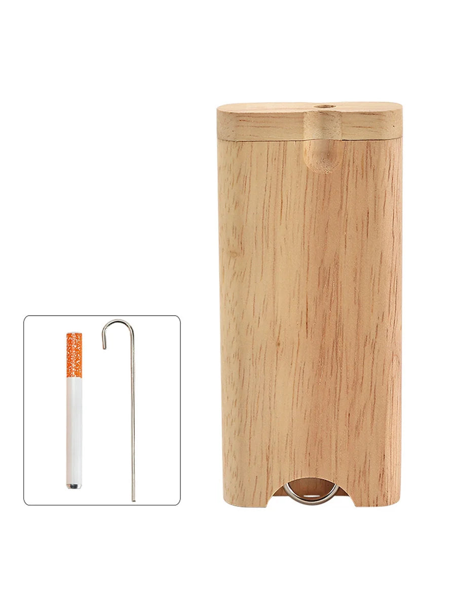 Dugout Metal Pipe & Wooden Stash Box - Pine