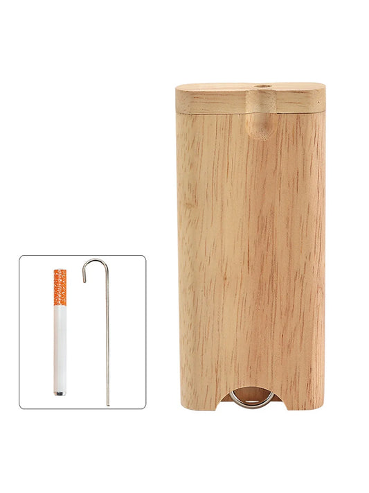 Dugout Metal Pipe & Wooden Stash Box - Pine