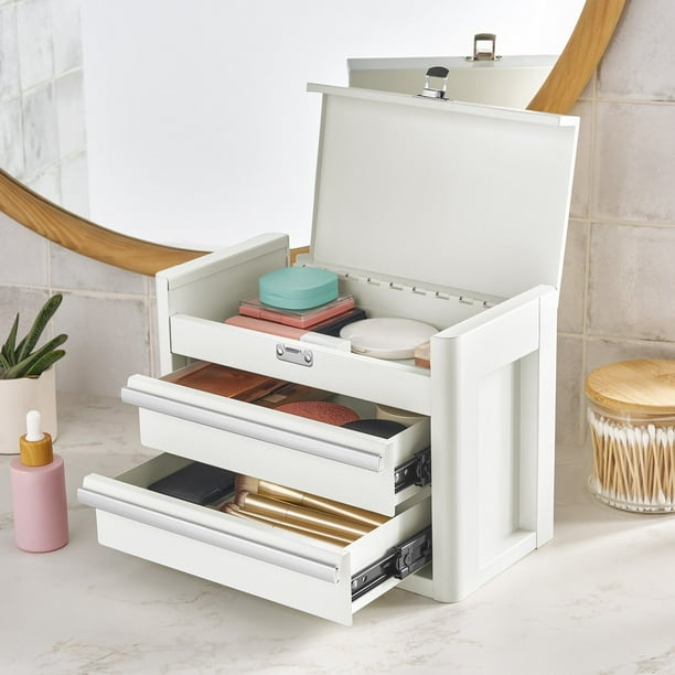 White 2 Drawer Mini Toolbox