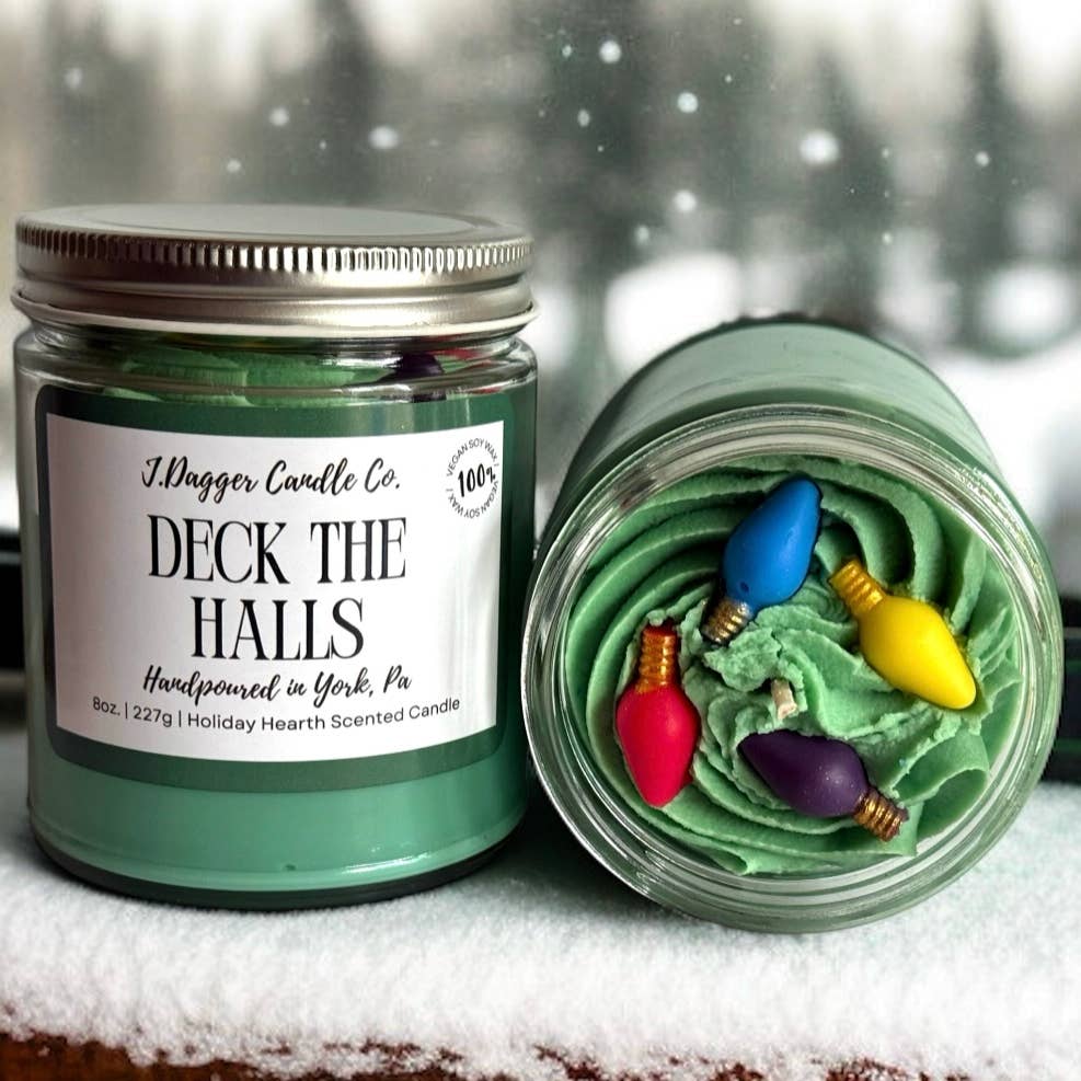 Deck The Halls Dessert Candle