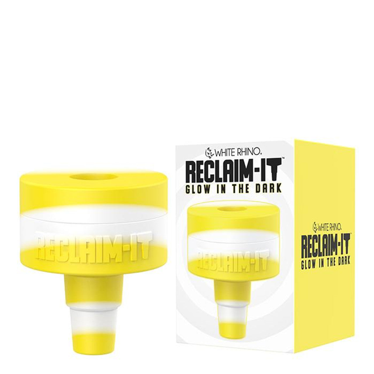 Ergonomic grip of White Rhino Reclaim It dab tool held in hand for controlled concentrate handling