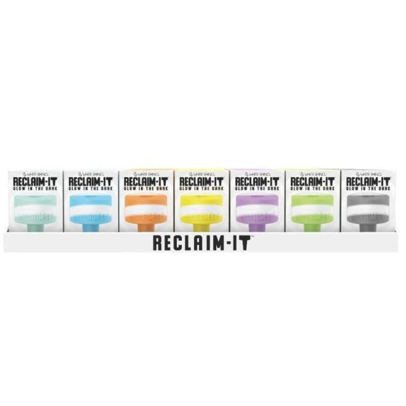 White Rhino Reclaim It glow in the dark dab tool used for reclaim collection and precise concentrate