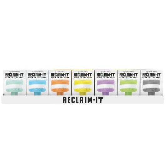 White Rhino Reclaim It glow in the dark dab tool used for reclaim collection and precise concentrate